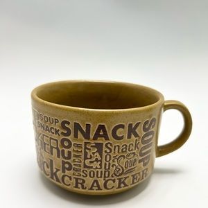 Cardinal China - Vintage (1970s) Soup Crackers Stoneware Mug.